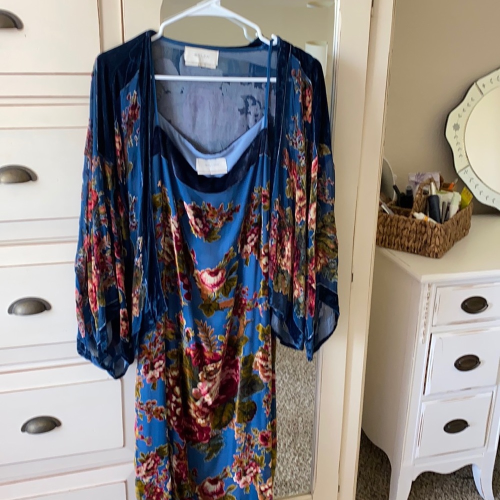 Beautiful anthropology dress and jacket